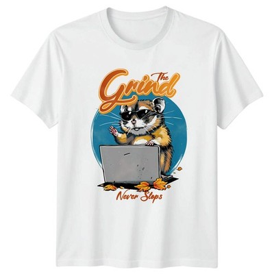 The Grind Never Stops The T-Shirt Remote Worker Work Ethic Geschenk für Sie und Ihn