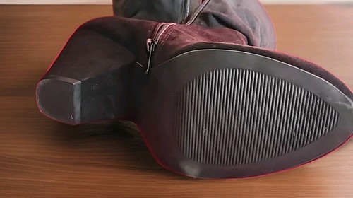 Stivaletti larghi scamosciati neri Torrid taglia 10W - Foto 7 di 7