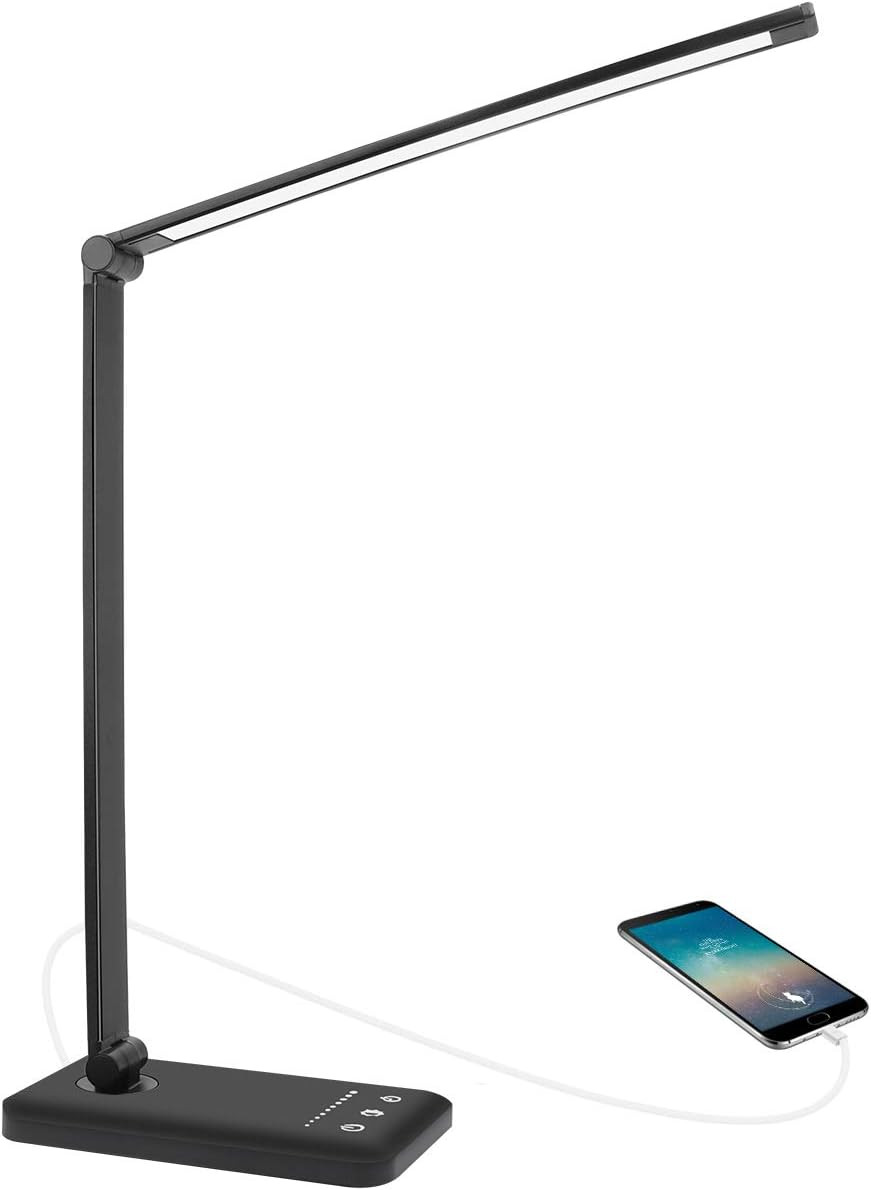 Lampada Tavolo LED 10W Ricaricabile Cordless Pieghevole Professionale