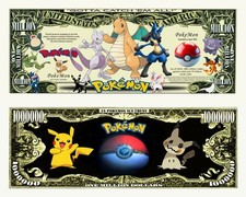 OUR POKEMON 2025 NOVELTY NOTE AND BILL (25 Each)
