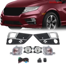 For Honda Odyssey LX EX EXL 2018-2020 Passenger+Driver Front Fog Light Turn Lamp