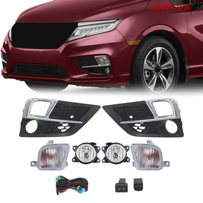 For Honda Odyssey LX EX EXL 2018-2020 Passenger+Driver Front Fog Light Turn Lamp