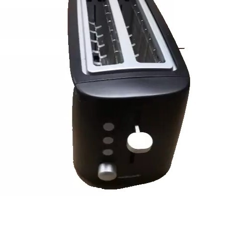 Cookworks Long Slot Slice Toaster Black and Silver