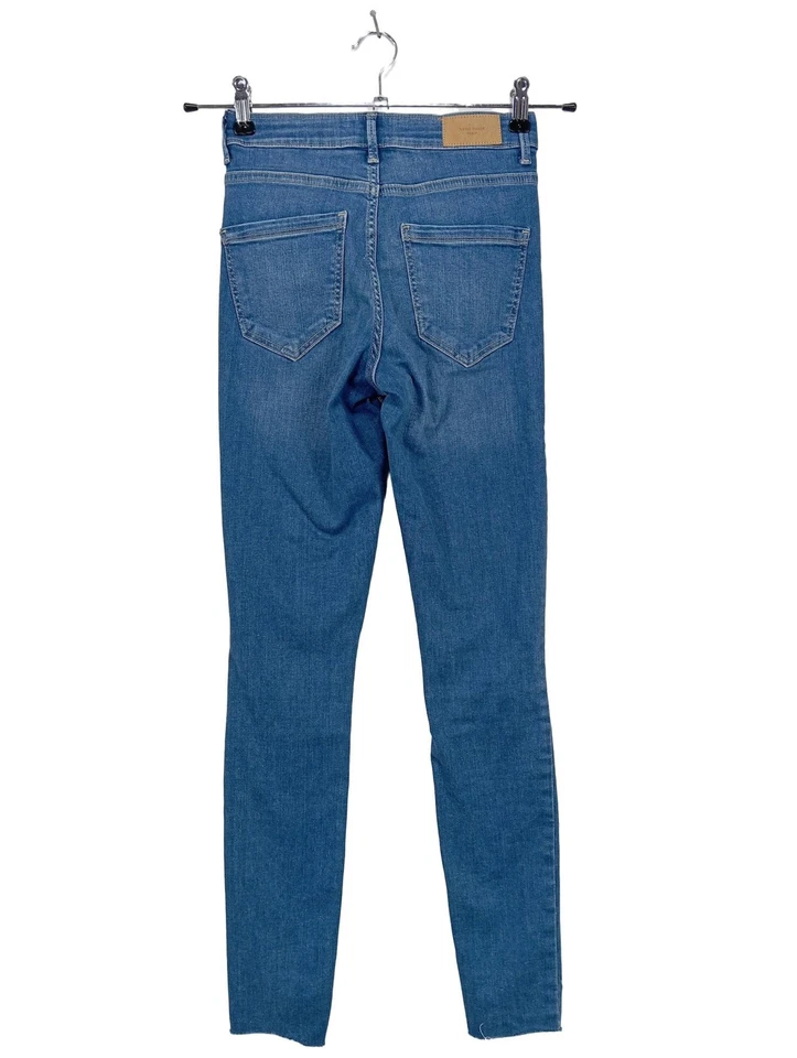 VERO MODA Vaquero de talle alto Mujeres Vaquero Talla EU 34 azul look casual - Imagen 2 de 4