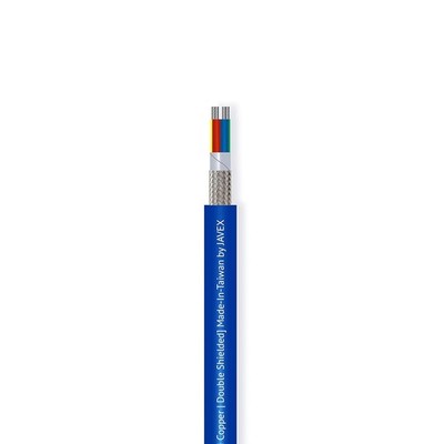 JAVEX DMX Draht [verzinnt OFC 99,9 %, 100 % Abschirmung] Stärke 24, 20 * 0,12 mm x 4 Adern