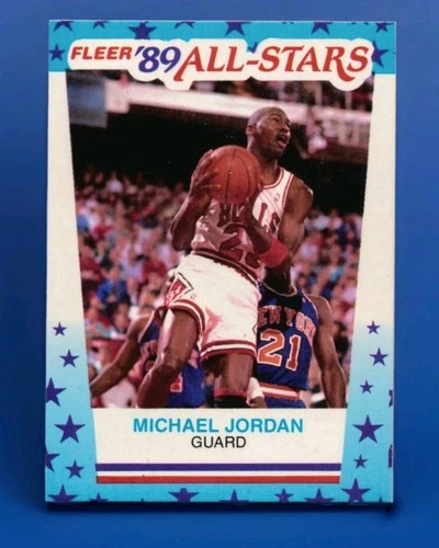 1989-90 Fleer All-Stars Stickers Card Michael Jordan #3 RARE PSA 10