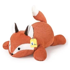  25.6 inch 5 lbs Fox Weighted Stuffed Animals Large Weighted Plush Soft 