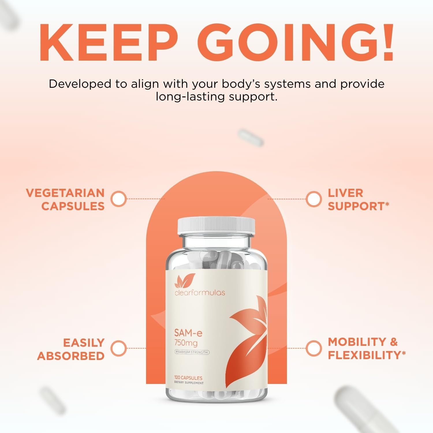 Bioactive SAM-e 750mg - High Strength SAM-e Supplement with Biologically Acti...