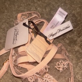 Agent Provocateur Womens Floral Adjustable Standard Garter Belt Pink Size 2