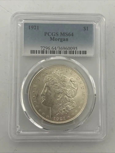 1921 P PCGS MS64 - Silver Morgan Dollar $1 US Coin #59492B