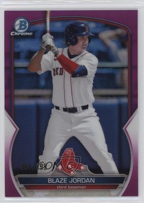 2023 Bowman Chrome Prospects Fuchsia Refractor 51/199 Blaze Jordan #BCP-101 19bb