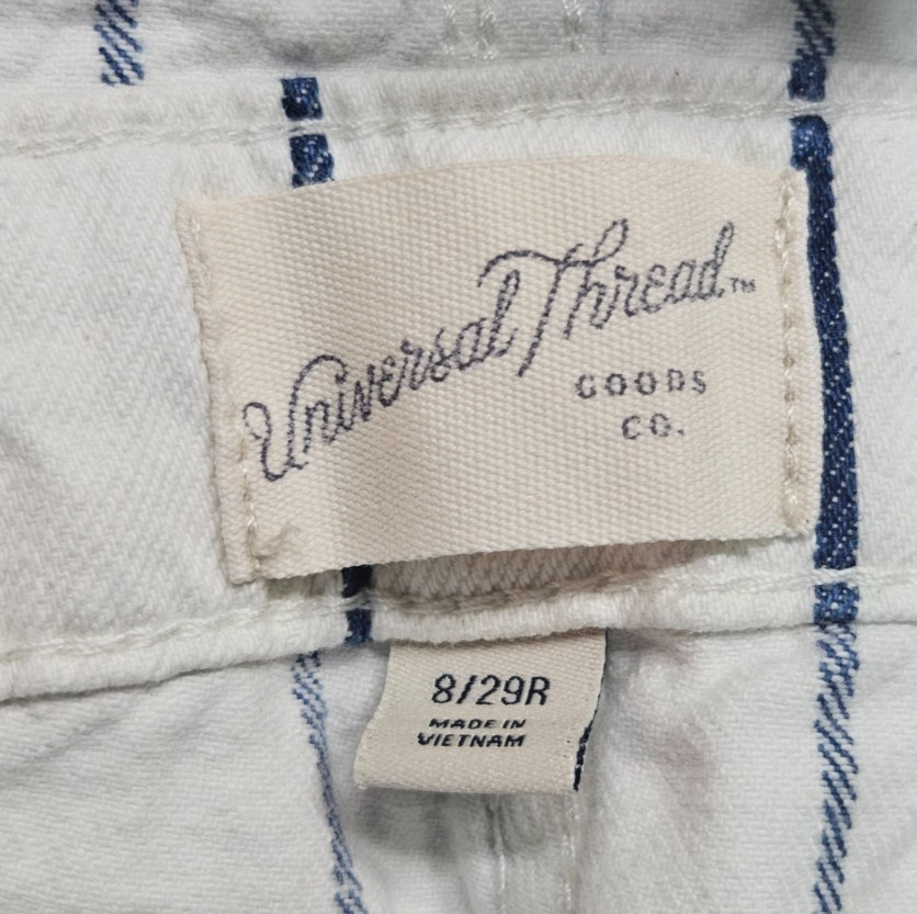 Universal Thread jumpsuit adjustable striped whit… - image 3