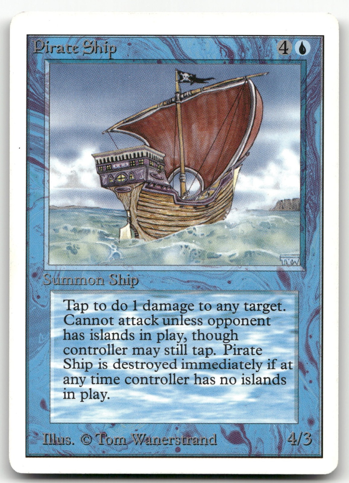 Pirate Ship (NM) Unlimited Edition 2ED Magic MTG