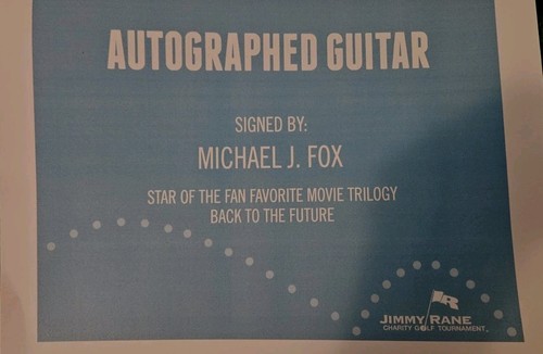 Fender Squier Bullet Stratocaster Signed By Michael J Fox - Picture 5 of 5