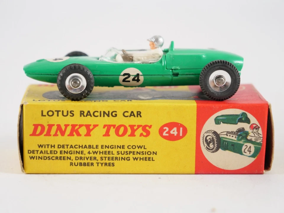 Dinky Toys GB N° 241 Lotus F1 Racing Car #24 Nuovo In Scatola 1/43 - Immagine 3 di 4
