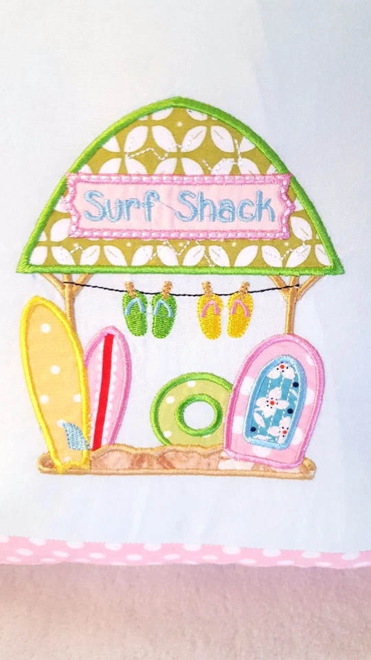 Juego de 2 Almohadas Playa Surf Cabaña Lunares Rosa Pastel Verde Foto 4 de 4