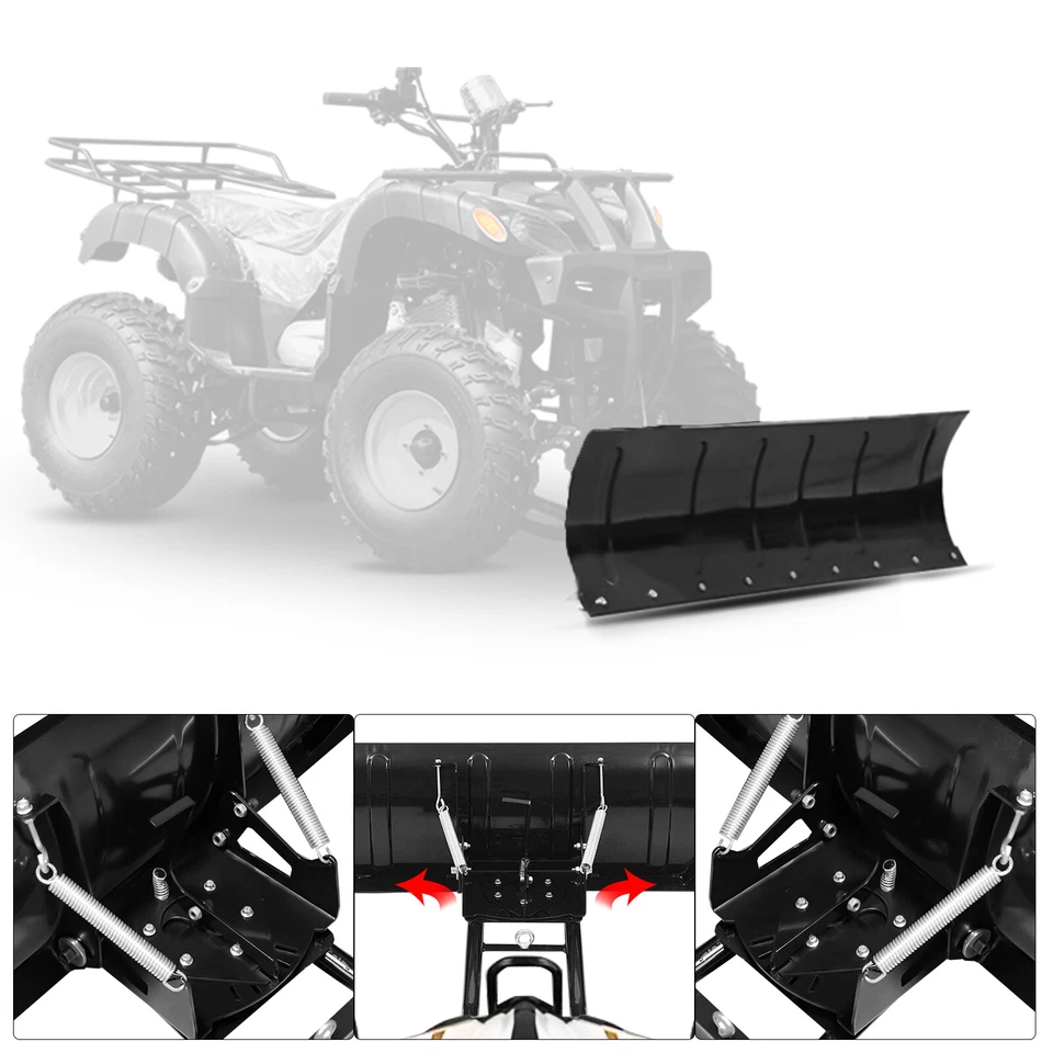 Snow Plow Kit 45'' Steel Blade Complete Universal Mount Package For UTV ATV - Image 3 of 4