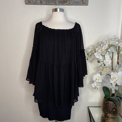 layered black dress Long Layered Glittered Ball Gown LaDivine 996