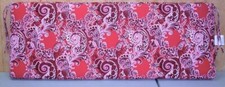 (1) Outdoor Patio Bench Cushion ~ Red Bandana ~ 17 x 46 x 3 **NEW**