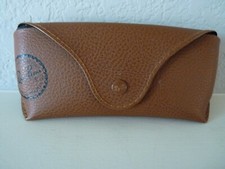 Ray-Ban Soft Case Eyeglasses/Sunglasses Snap Closure Pouch Brown VGUC
