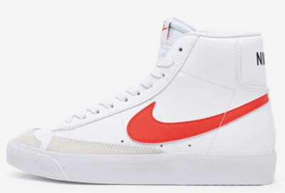 Nike Blazer Mid  77 (GS) White Red Blue Sz 4.5 Youth/ 6 Women s (DA4086 117)