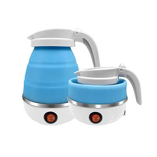 Travel Portable Foldable Electric Kettle Collapsible Water Boiler for Coffee Tea Fast Water Boiling 110V 600ml