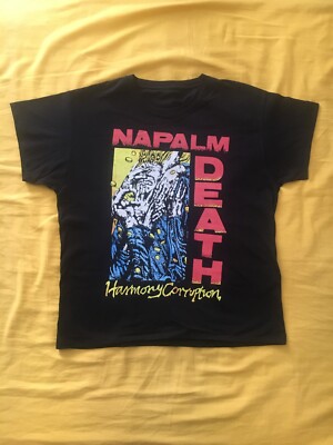Napalm Death Harmony Corruption Grindcore Mid 90s Original