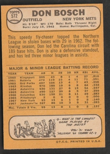 1968 Topps Baseball Cards Scegli una carta a scelta 295-660 EX X-MT 1/25 Set Break - Foto 452 di 490