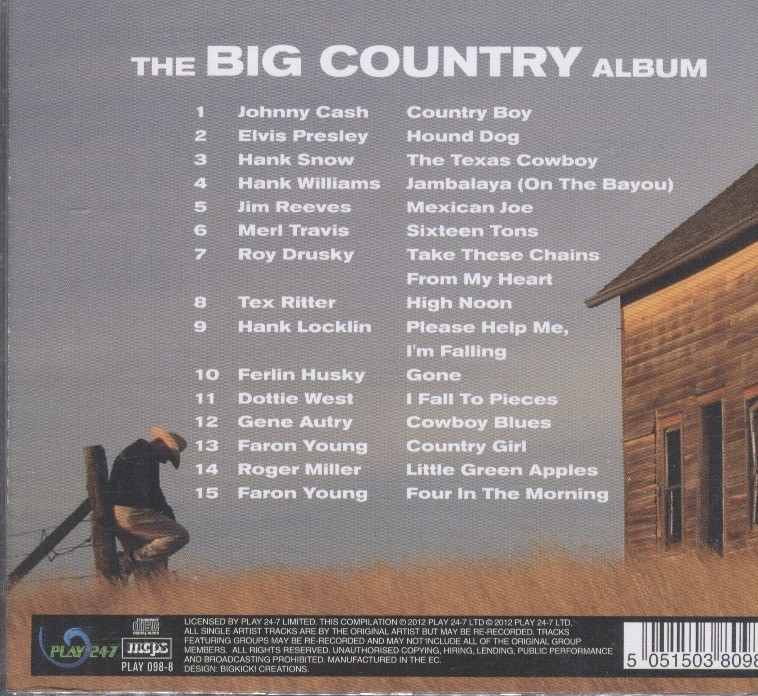 Various Artists The Big Country Album cd 5051503809817 eBay