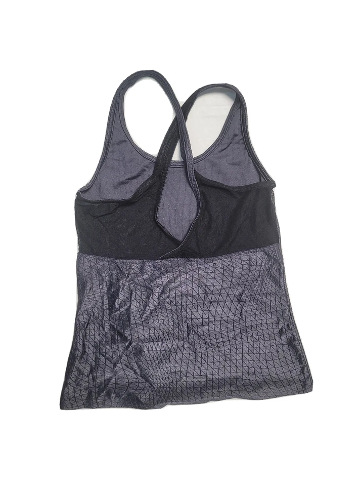 Camiseta sin mangas deportiva Liquido para mujer gris pequeño gimnasio Foto 3 de 4