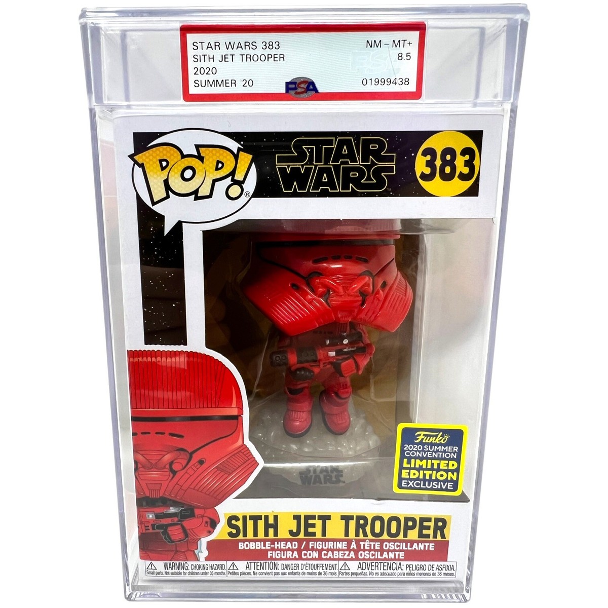 Funko スターウォーズSITH JET TROOPER POP! 383 PSA 8.5 Funko Pop! Star Wars: Sith Jet Trooper # 383 Figure