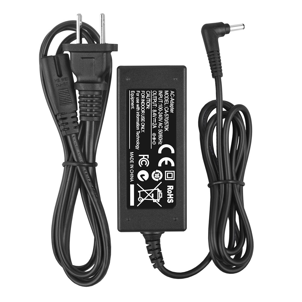 Wall Charger Dc Power Supply Cord For Canon Vixia Hf-g20 Camcorder