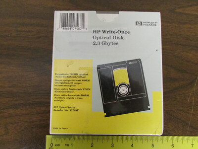 HP 92289F 2.3GB Write-Once Worm 512 Bytes per  Sector Optical Disk New