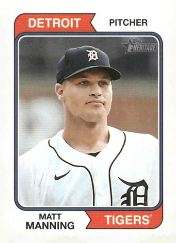 2023 Topps Heritage #292 Matt Manning | Baseball Card