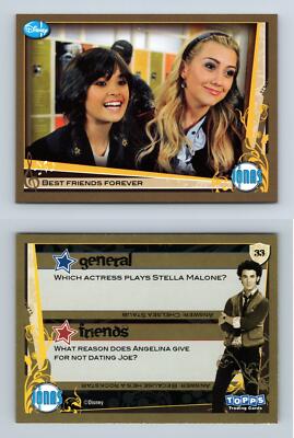 Best Friends Forever #33 Jonas Brothers 2010 Disney Pop Quiz Topps Card
