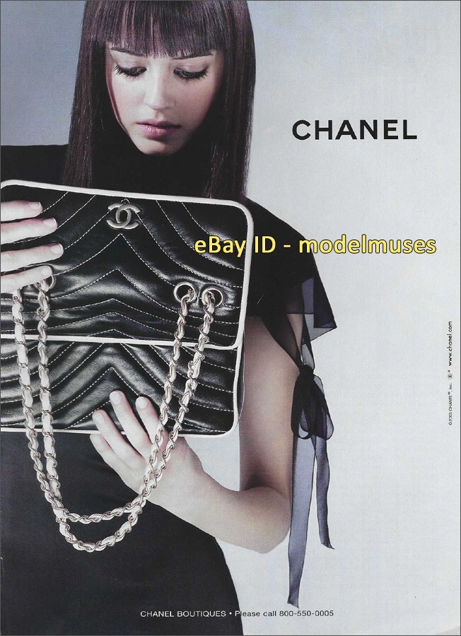 CHANEL FASHION MAGAZINE 非売品 vintage CHANEL 1-Page Magazine PRINT AD Fall 2003 CIARA NUGENT | eBay