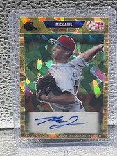 2021 Leaf Pro Set Mick Abel Gold Refractor Sapphire Crystal Auto Cracked Ice 2/3