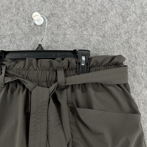 Athleta Womens Gray Skyline Belted Pleated Front Skort Size 12 - Picture 2 of 10