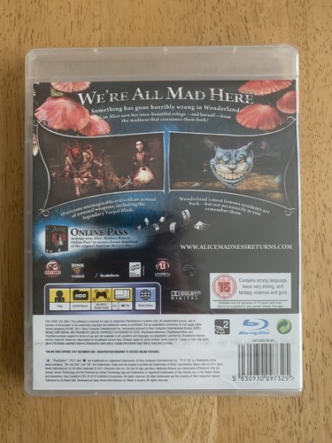 Alice Madness Returns PS3 Brand New & Sealed Very Rare - Picture 2 of 6