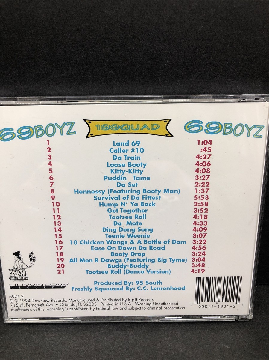 69 Boyz / Nineteen Ninety Quad 1994 Used CD Featuring 95 South