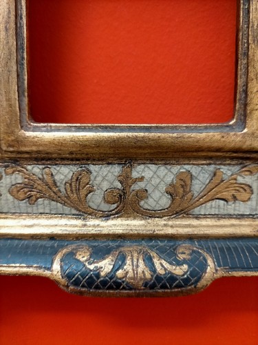 Cornice (Antica) In Stile Dorata E Laccata - Foto 7 di 18