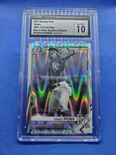2021 Bowman Chrome B&W Refractor ERICK PENA CSG 10 card KANSAS CITY ROYALS