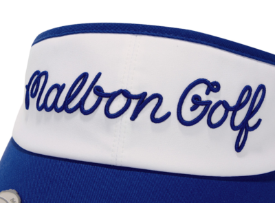 Malbon Golf] Script Ball Marker Visor - Blue | eBay