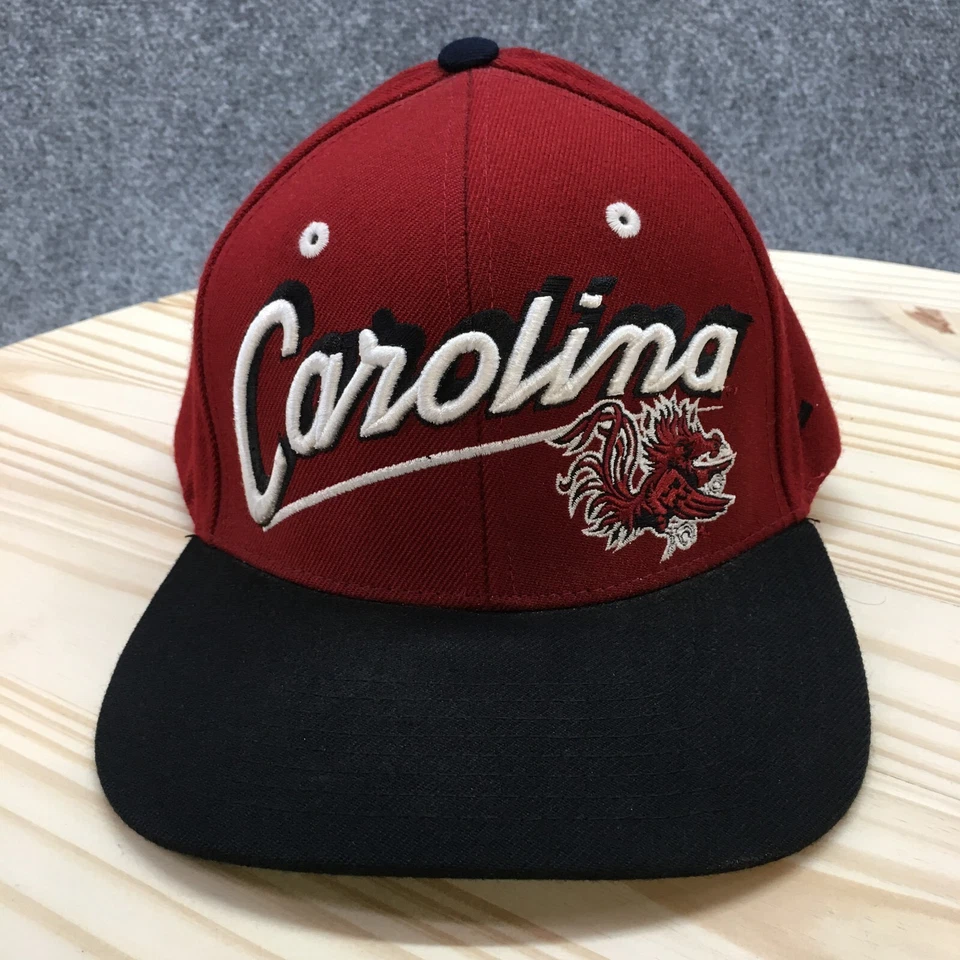 Carolina Gamecocks Zephyr Baseball Cap Mens Red OS Curved Brim Embroidered Logo - Image 2 of 4