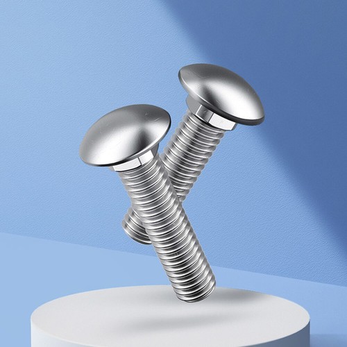 Stainless Steel Full Thread Round Head Carriage Bolts Coach Bolt M6 M8 M10 M12 - Picture 6 of 6