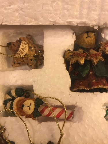 Boyds Holiday Collection Mini Ornament Set 12pcs Small Ornaments And Tree Topper - Picture 6 of 12