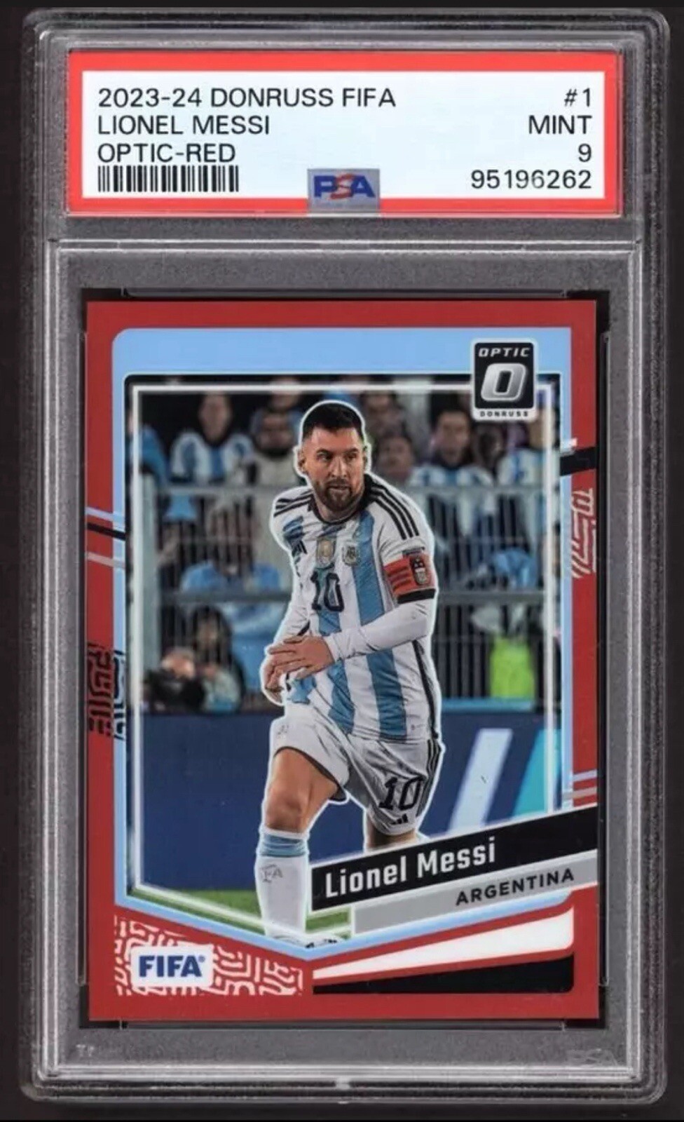2023-24 Donruss Optic Red #1 Lionel Messi 262/299 PSA 9 MINT POP 11