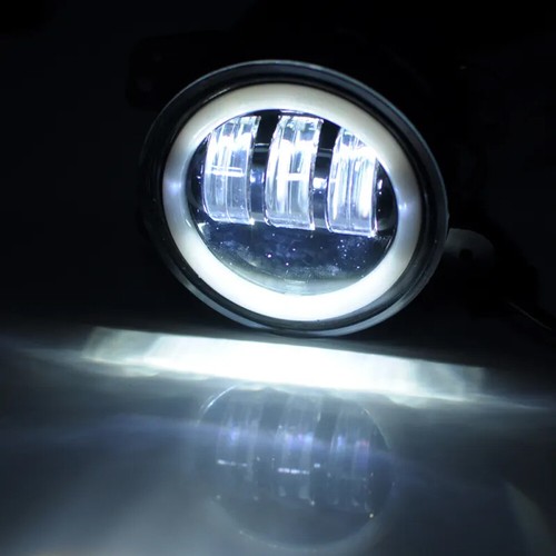 Pair Bumper LED Fog Lights Passing Lamp DRL Angel Eyes for 2003-2009 Hummer H2 - Picture 10 of 17