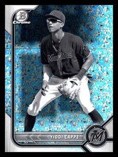 Yiddi Cappe 2022 Bowman Chrome #BCP-248 Black and White Mini-Diamond Refractor