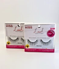 2PK-KISS Lash Couture Luxtension Lash Extensions "Black Swan" False Eyelashes